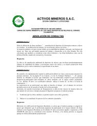 ACTIVOS MINEROS S.A.C.