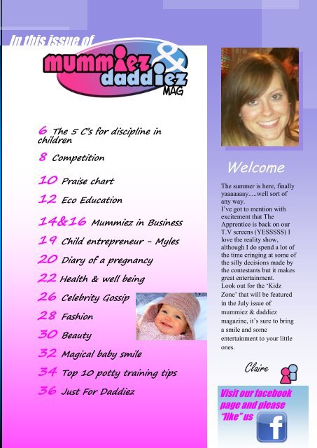 mummiez & daddiez magazine May - June Issue 2013