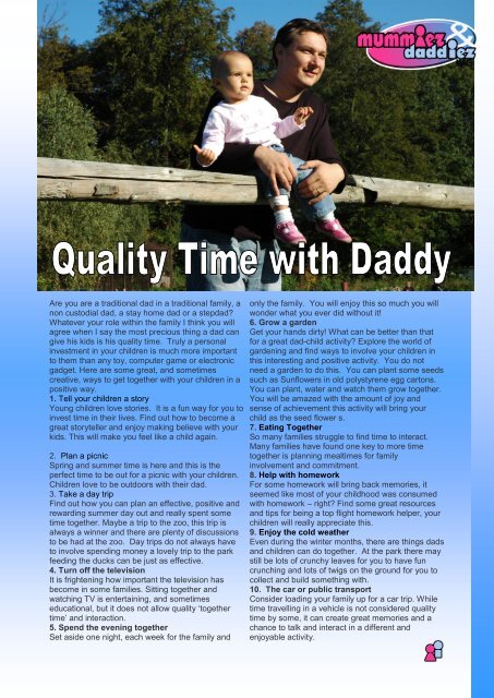 mummiez & daddiez magazine May - June Issue 2013