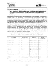 213 4.4 Calidad del Agua 4.4.1 Evaluación de la calidad del agua ...