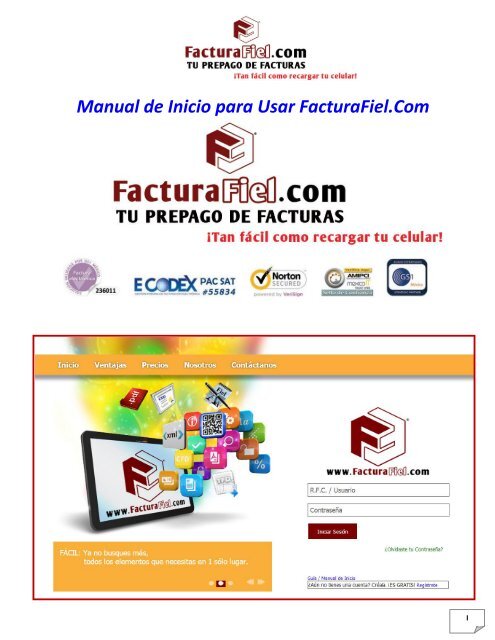 Guía / Manual de Inicio - FacturaFiel.com