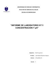 Informe laboratorio concentraciones y pH.