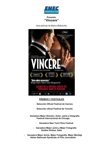 “Vincere” - ENEC CINE . COM