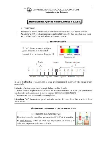 LABORATORIO DE QUÍMICA - Universidad Tecnológica Equinoccial