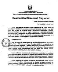 Resolución Directoral Regional - Gobierno Regional de Huánuco