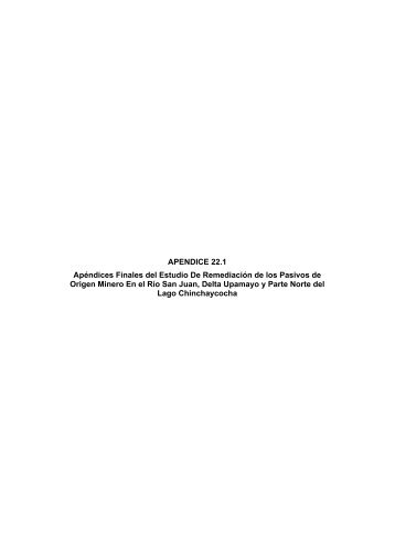 APENDICE 22.1 Apéndices Finales del Estudio De Remediación de ...