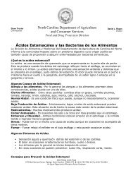 Acidos Estomacales y las Bacterias Alimenticias - Department of ...