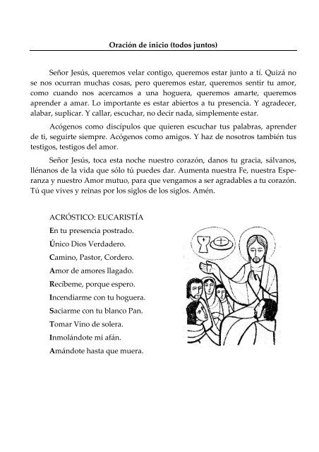 Hora Santa 2013 (Fe – Esperanza – Caridad) - Parroquia de la ...