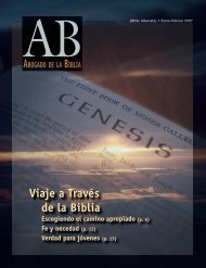 Viaje a Través de la Biblia - The Bible Advocate Online