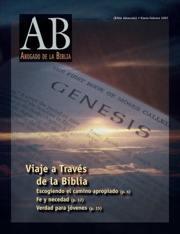 Viaje a Través de la Biblia - The Bible Advocate Online