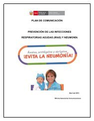 Plan de comunicación para la prevención de IRAS/neumonías