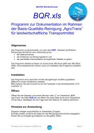 Qualitats Managementprogramm Bqm Landwirtschaft Richtlinien