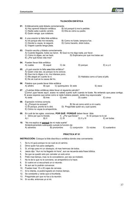 comprensión lectora i - Acceso al sistema - Universidad Señor de ...