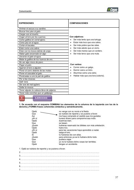 comprensión lectora i - Acceso al sistema - Universidad Señor de ...