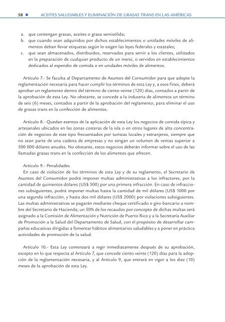 Aceites Saludables y la Eliminación de Ácidos Grasos Trans de ...