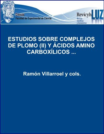 Estudios sobre complejos de plomo (II) y ácidos amino carboxílicos ...