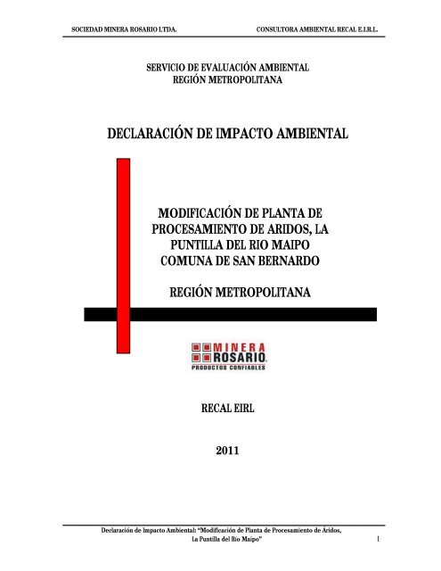 Dia Modificacion Planta Procesamiento La Puntilla Del Rio Maipo