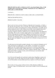 Texto integro del pregón. - La Linea Cofrade