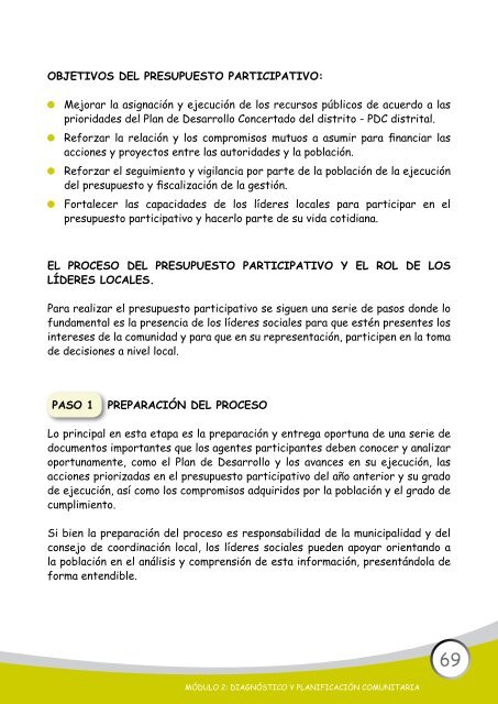 Diagnóstico y Planificación Comunitaria - Asociación Los Andes de ...