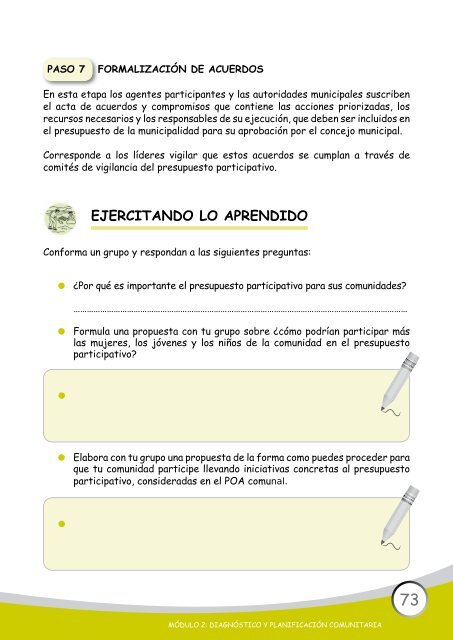 Diagnóstico y Planificación Comunitaria - Asociación Los Andes de ...