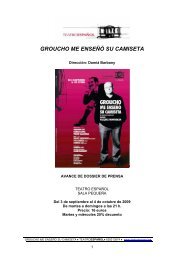 GROUCHO ME ENSEÑÓ SU CAMISETA - Teatro Español