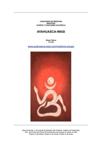 Medicine songbook - Ayahuasca-Wasi