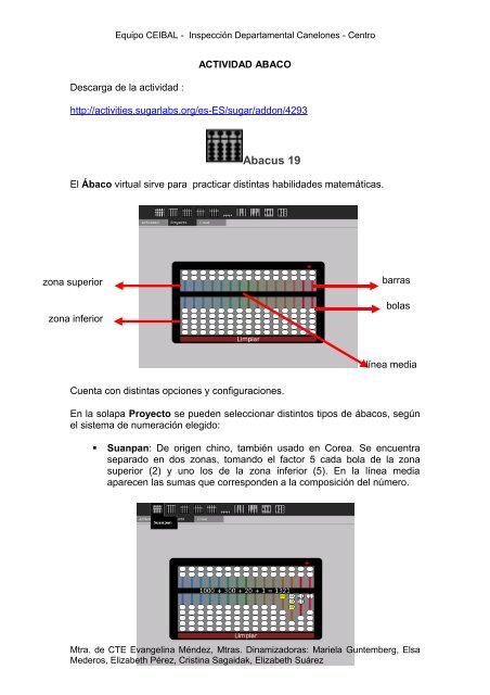 ACTIVIDAD ABACO