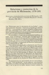 Relaciones y memorias de la provincia de Michoacán, 1579-1581