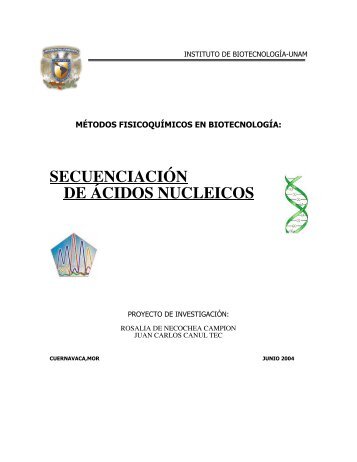 secuenciación de ácidos nucleicos - Instituto de Biotecnología - UNAM