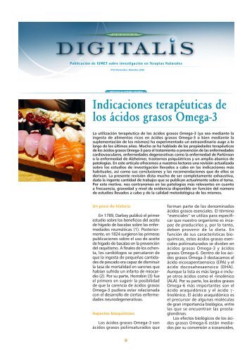 Indicaciones terapéuticas de los ácidos grasos Omega-3 - Revista ...
