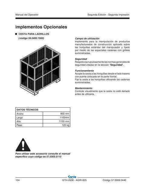 Mantenimiento - Genie Industries