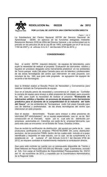 acto administrativo - Sena