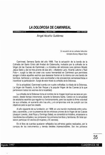 LA DOLOROSA DE CAMINREAL