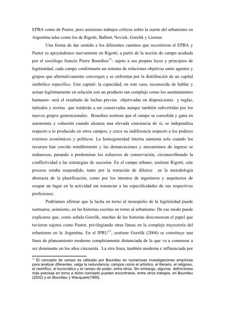 Una historia del urbanismo en la argentina supone prestar atención ...