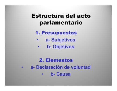 Teoria del Acto parlamentario 2 - Congreso de la República del Perú