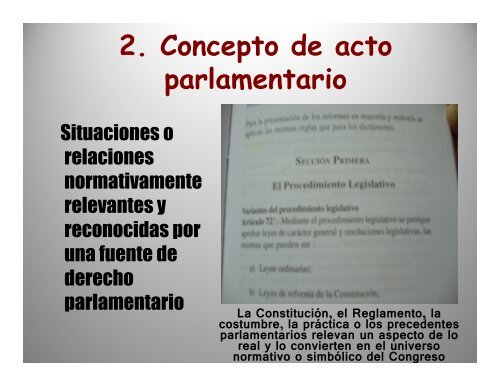 Teoria del Acto parlamentario 2 - Congreso de la República del Perú