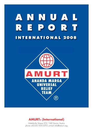 Annual Report 2008 International - Amurt