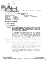 September 25, 2012 Port Commission Meeting - Santa Cruz Harbor