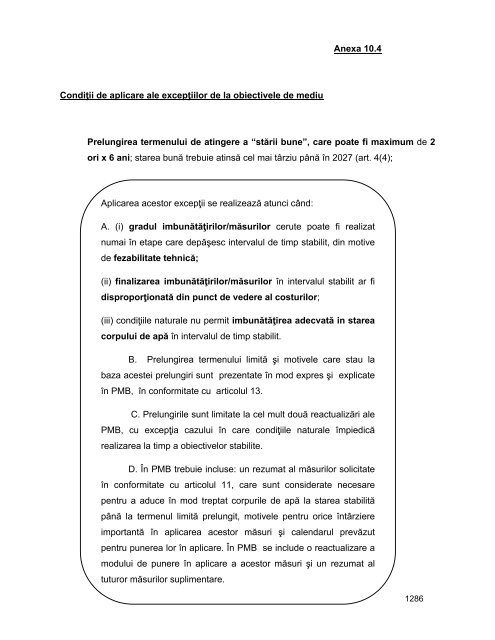 Anexa nr. 9.10 Proiecte supuse evaluării impactului asupra mediului ...