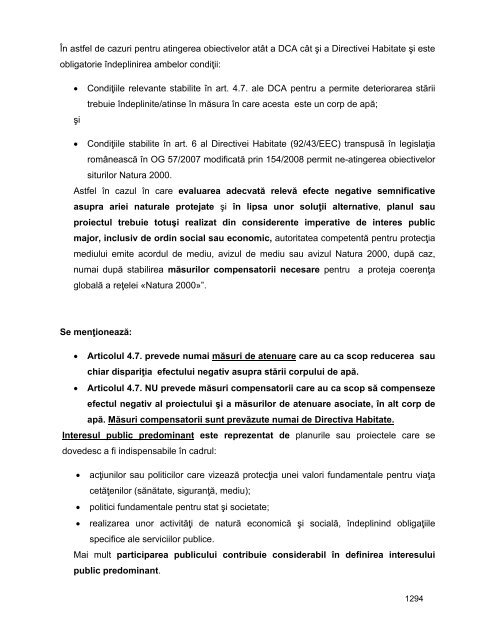 Anexa nr. 9.10 Proiecte supuse evaluării impactului asupra mediului ...