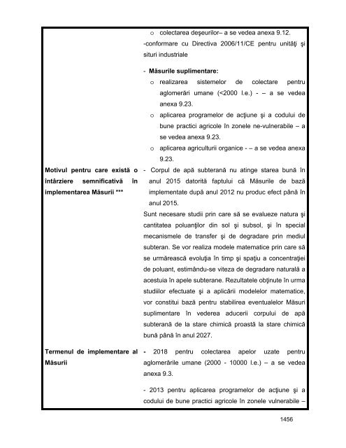 Anexa nr. 9.10 Proiecte supuse evaluării impactului asupra mediului ...