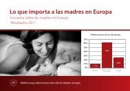 Lo que importa a las madres en Europa