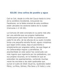 SILOE: Una colina de pueblo y agua - Otra Mirada del Conflicto