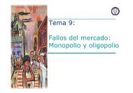 Tema 9: Fallos del mercado: Monopolio y oligopolio