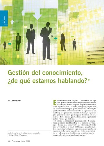 Gestión del conocimiento, ¿de qué estamos hablando?* - Petrotecnia