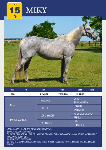 haras los mendez 2012 catalogo