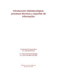 Procesos Técnicos y Soportes de Información - Biblioteca Nacional ...