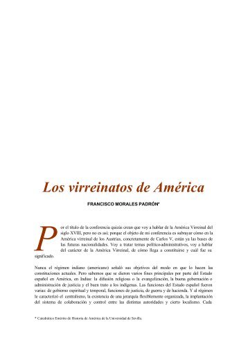 Los virreinatos de América