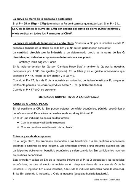UNIDAD 5 MERCADO DE COMPETENCIA PERFECTA Estructura ...