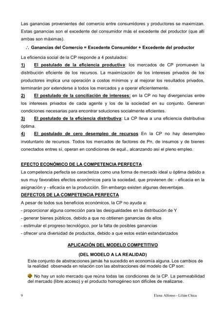 UNIDAD 5 MERCADO DE COMPETENCIA PERFECTA Estructura ...